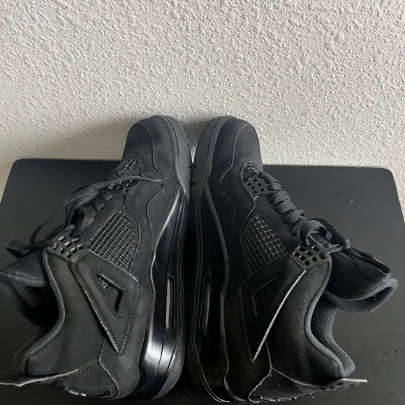 Nike Air Jordan 4 IV Retro Black Cat 2020 Sneakers Shoes Size 8 Style CU1110-010 - Picture 8 of 14